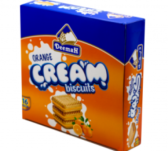 DEEMAH ORANGE CREAM BISCUITS 400 GR